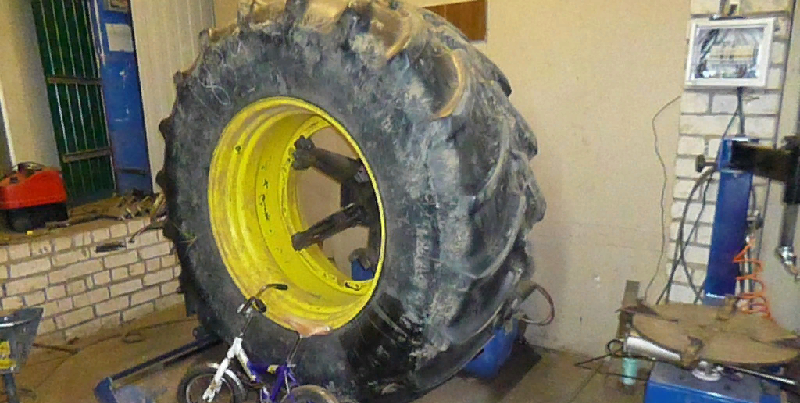 ремонт тракторных шин